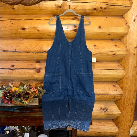 Free People NWT High Roller Jumpsuit Size Large in Sapphire Blue - Picture 7 of 16